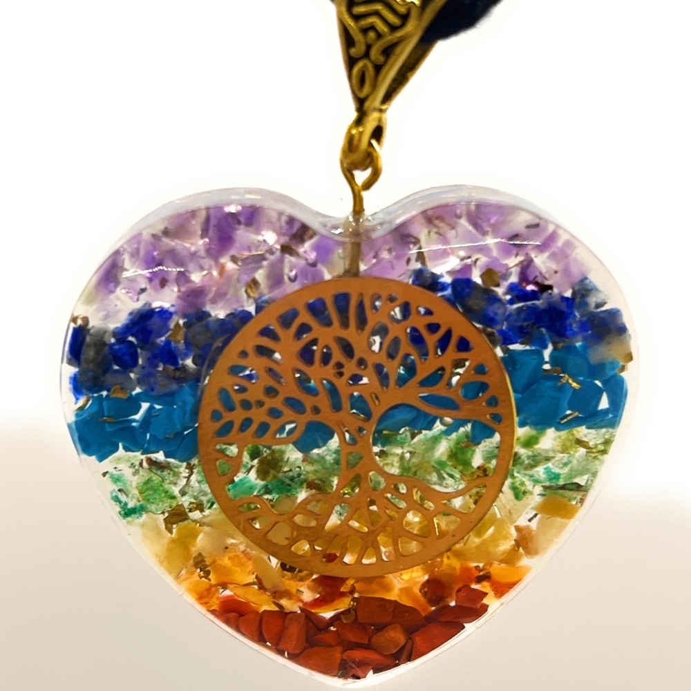 Heart Pendant Chakra 7 layer ORGONE generator